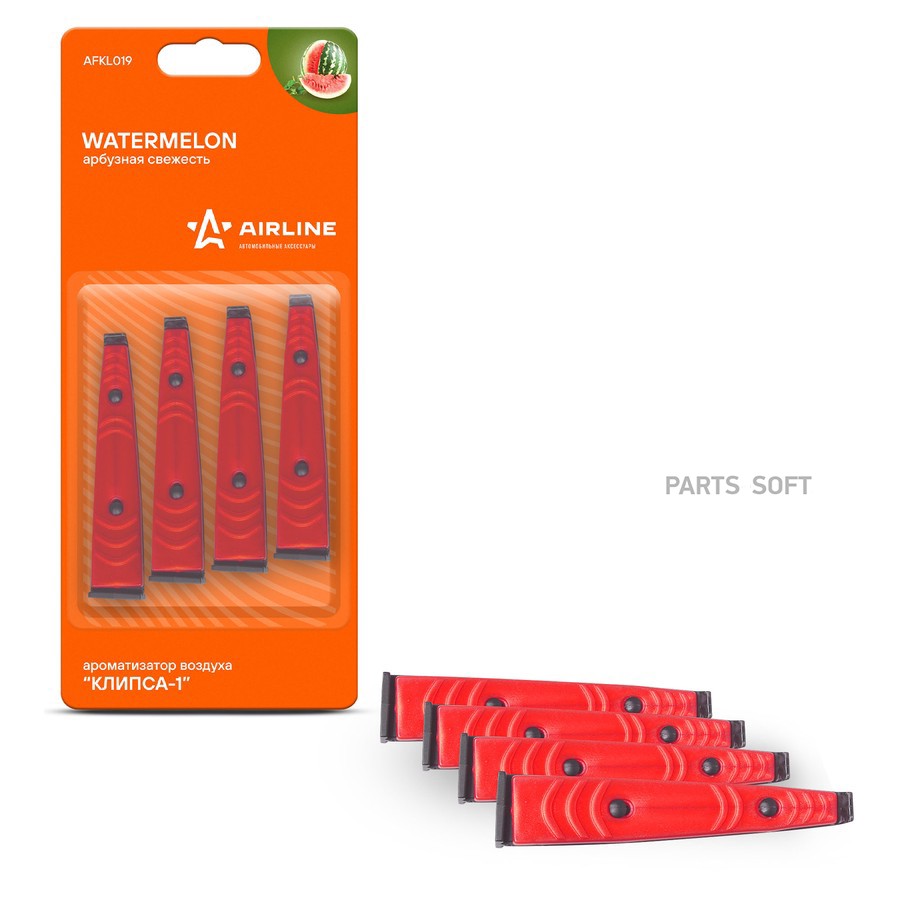 Ароматизатор на печку (Арбузная свежесть) "AIRLINE" Клипса-1 - AIRLINE None None